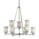 Signature 9 Light 31 inch Brushed Nickel Chandelier Ceiling Light