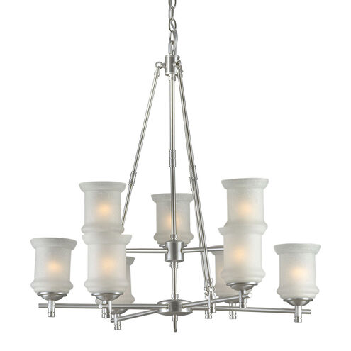 Signature 9 Light 31 inch Brushed Nickel Chandelier Ceiling Light