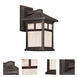 Signature 1 Light 10.5 inch Painted Rust Outdoor Wall Light