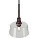 Acopa 1 Light 9 inch Antique Bronze Mini Pendant Ceiling Light
