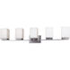 Ella 5 Light 38 inch Brushed Nickel Bath & Vanity Wall Light