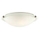 Signature 3 Light 16 inch Antique Bronze Flush Mount Ceiling Light