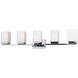 Ella 5 Light 38 inch Chrome Vanity Light Wall Light