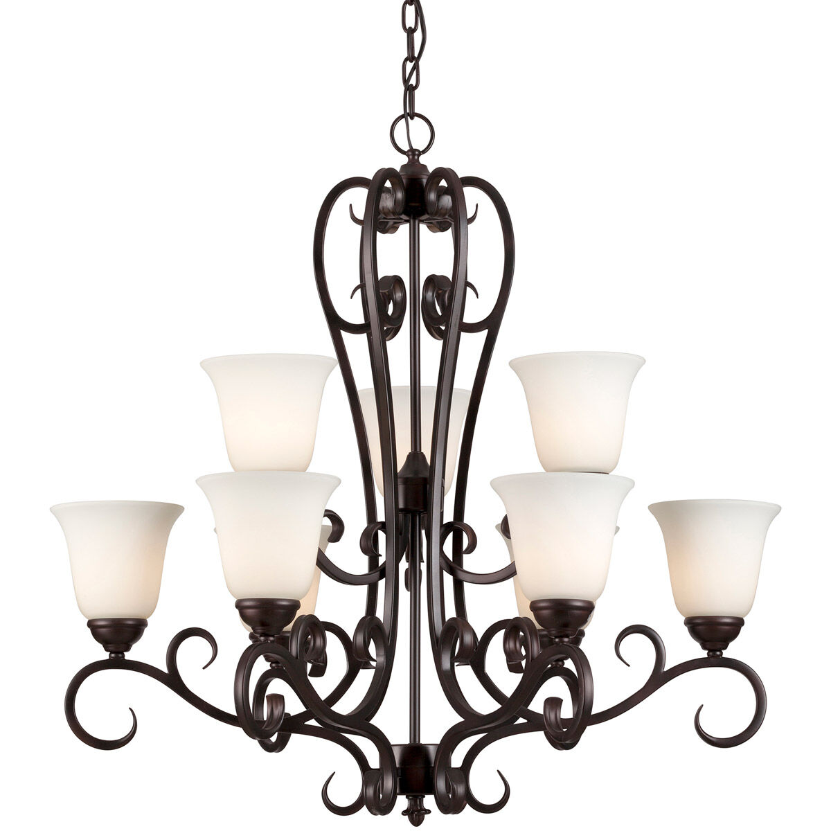 Angelo 9 Light 32 inch Antique Bronze Chandelier Ceiling Light