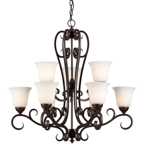 Angelo 9 Light 32 inch Antique Bronze Chandelier Ceiling Light