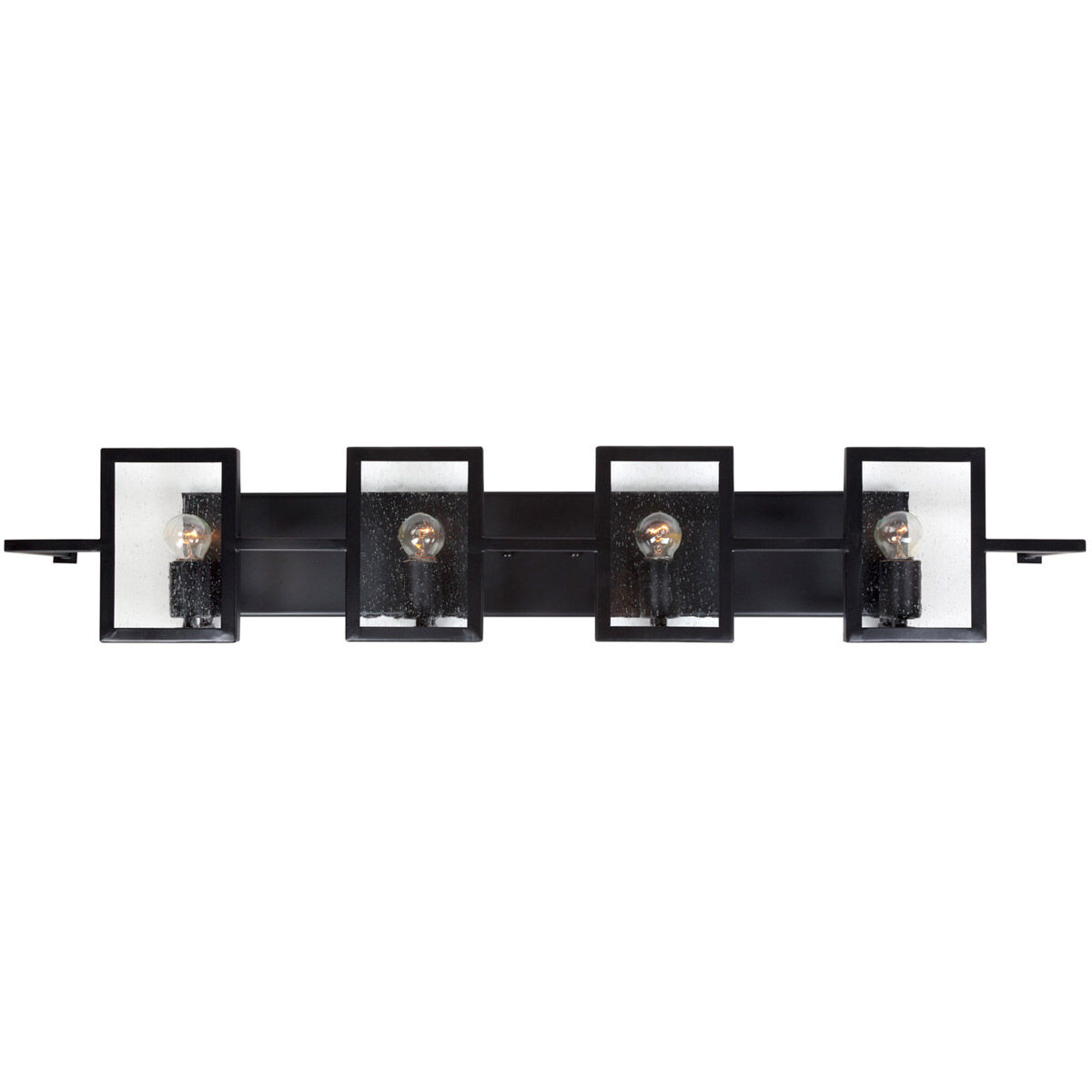Yao 4 Light 40 inch Black Bath Bar Wall Light