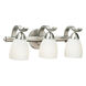 Signature 3 Light 19 inch Brushed Nickel Vanity Light Wall Light