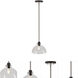 Della 1 Light 9 inch Black and Brushed Nickel Mini Pendant Ceiling Light