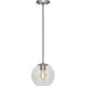 Milo 1 Light 8 inch Brushed Nickel Mini Pendant Ceiling Light