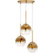 Callisto 3 Light 15 inch Soft Gold Pendant Ceiling Light