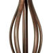 Mac 3 Light 16 inch Black Cherry Bowl Pendant Ceiling Light