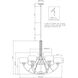 Zane 9 Light 36 inch Black Chandelier Ceiling Light