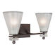 Signature 2 Light 18.25 inch Antique Bronze Vanity Light Wall Light