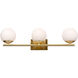 Farrell 3 Light 30 inch Soft Gold Vanity Light Wall Light 