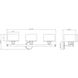 Zane 3 Light 33 inch Soft Gold Vanity Light Wall Light