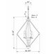 Signature 4 Light 20.5 inch Brushed Nickel Foyer Pendant Ceiling Light