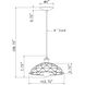 Haley 1 Light 12.75 inch Black Cord-Hung Metal Shade Pendant Ceiling Light
