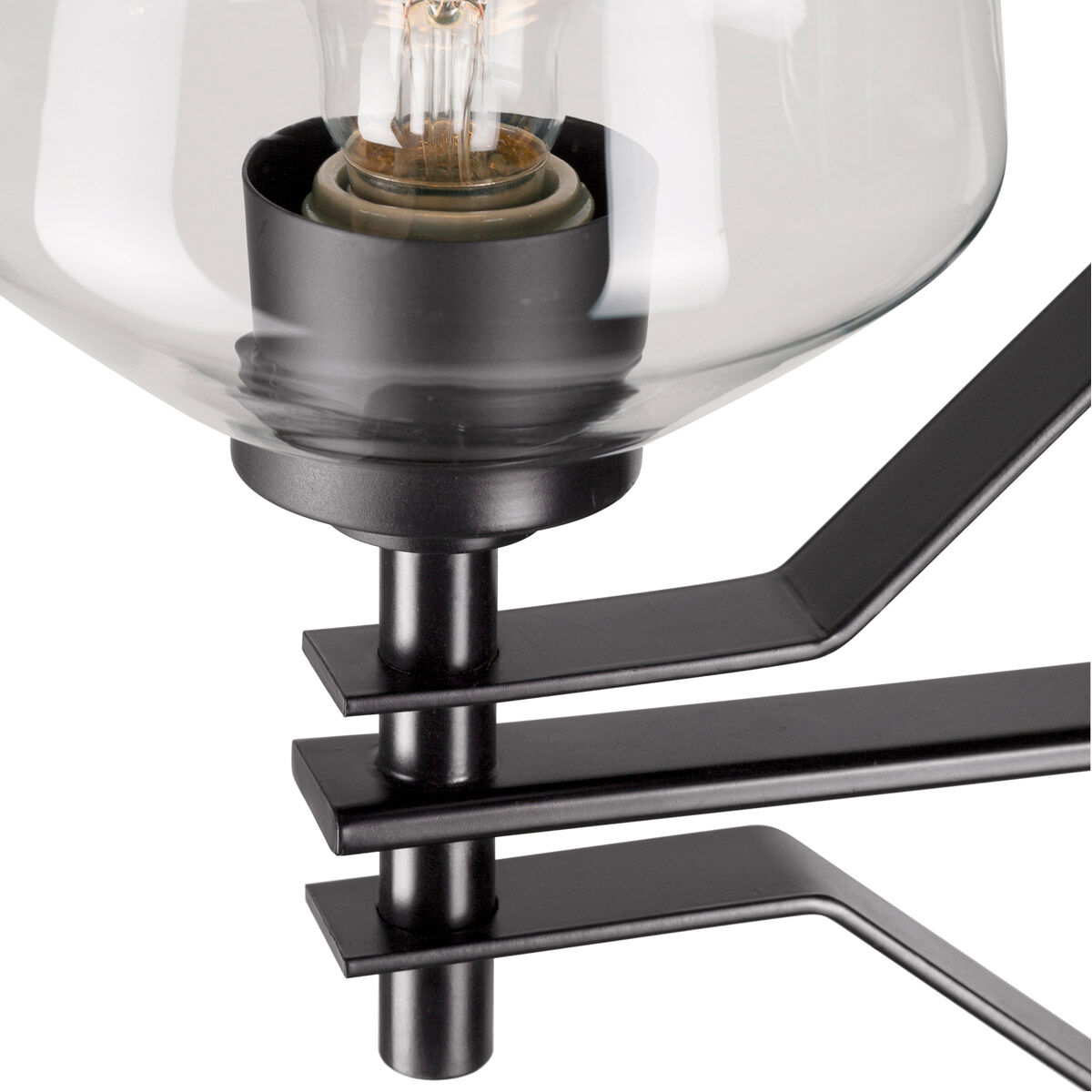 Chalice 6 Light 31 inch Black Chandelier Ceiling Light