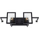 Yao 2 Light 21 inch Black Bath Bar Wall Light