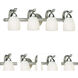 Signature 4 Light 26 inch Brushed Nickel Vanity Light Wall Light