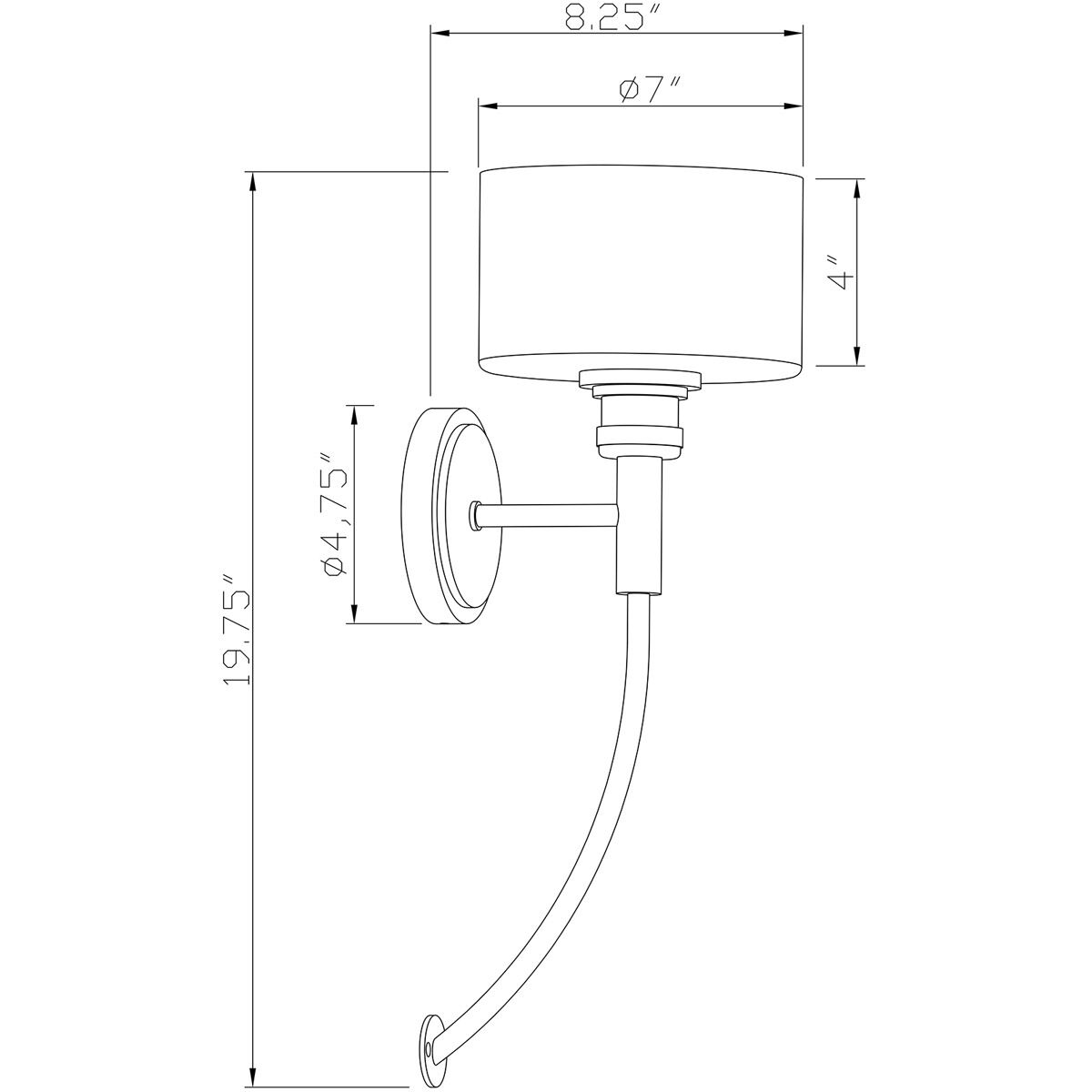 Zane 1 Light 7 inch Soft Gold Wall Sconce Wall Light