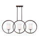 Signature 3 Light 37 inch Antique Bronze Island Pendant Ceiling Light