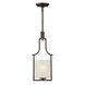 Signature 1 Light 5.75 inch Antique Bronze Mini Pendant Ceiling Light