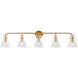 Beaker 5 Light 45.50 inch Bathroom Vanity Light