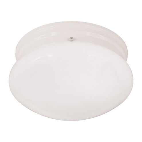 Signature 1 Light 9.5 inch White Flush Mount Ceiling Light