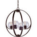 Frankie 4 Light 22 inch Antique Bronze Foyer Pendant Ceiling Light