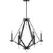 Robin 6 Light 26 inch Black Chandelier Ceiling Light