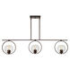 Signature 3 Light 45 inch Antique Bronze Island Pendant Ceiling Light