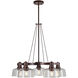 Acopa 5 Light 26 inch Antique Bronze Chandelier Ceiling Light