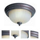 Signature 2 Light 13.25 inch Black Cherry Flush Mount Ceiling Light