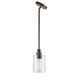 Signature 1 Light 5 inch Antique Bronze Mini Pendant Ceiling Light