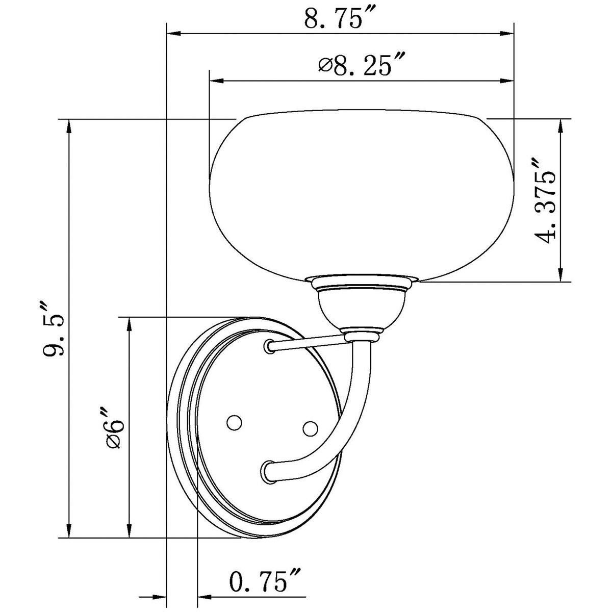 Cameron 1 Light 5 inch Black Wall Sconce Wall Light