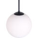 Selene 1 Light 10 inch Black Pendant Ceiling Light