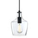Milo 1 Light 7 inch Black Mini Pendant Ceiling Light