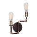 Signature 2 Light 10 inch Antique Bronze Wall Sconce Wall Light