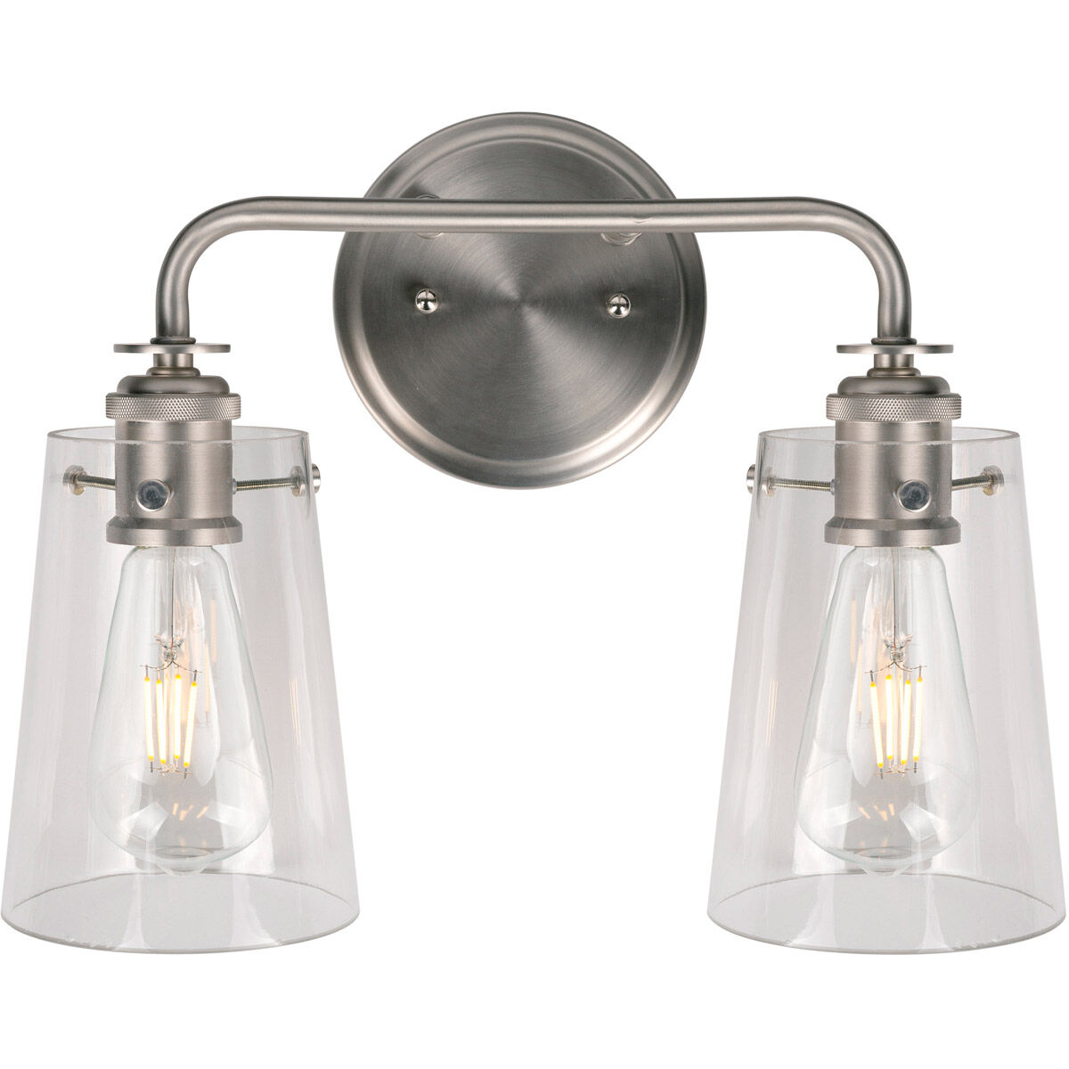 Ronna 2 Light 15 inch Brushed Nickel Bath & Vanity Wall Light