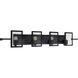 Yao 4 Light 40 inch Black Bath Bar Wall Light