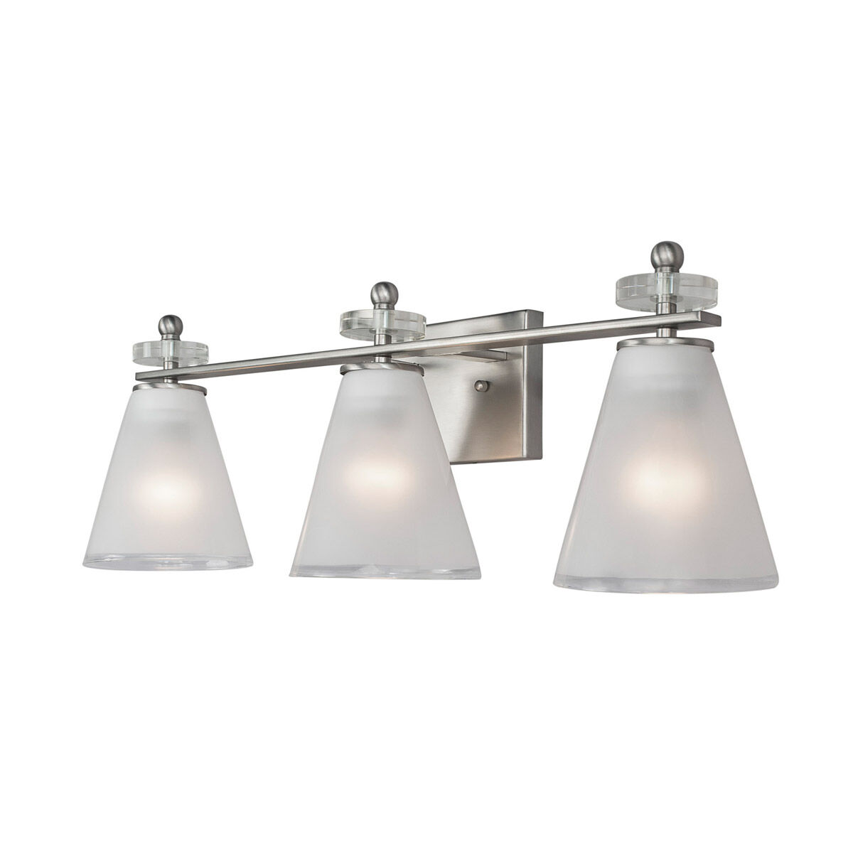 Signature 3 Light 25.75 inch Brushed Nickel Vanity Light Wall Light