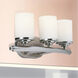 Signature 3 Light 18 inch Brushed Nickel Vanity Light Wall Light