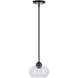 Cameron 1 Light 8 inch Black Pendant Ceiling Light