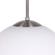 Selene 1 Light 14 inch Brushed Nickel Single Light Pendant Ceiling Light
