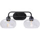 Cameron 2 Light 20 inch Black Vanity Light Wall Light