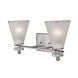 Signature 2 Light 18 inch Brushed Nickel Vanity Light Wall Light