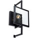 Yao 1 Light 7 inch Black Wall Sconce Wall Light