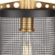 Takoma 1 Light 7.75 inch Black and Soft Gold Mini Pendant Ceiling Light