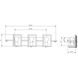 Yao 3 Light 31 inch Black Bath Bar Wall Light
